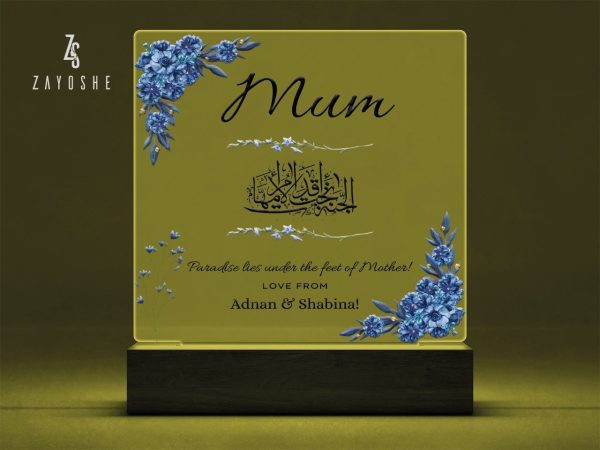 Mothers Day Gift Personalized Acrylic Night Light