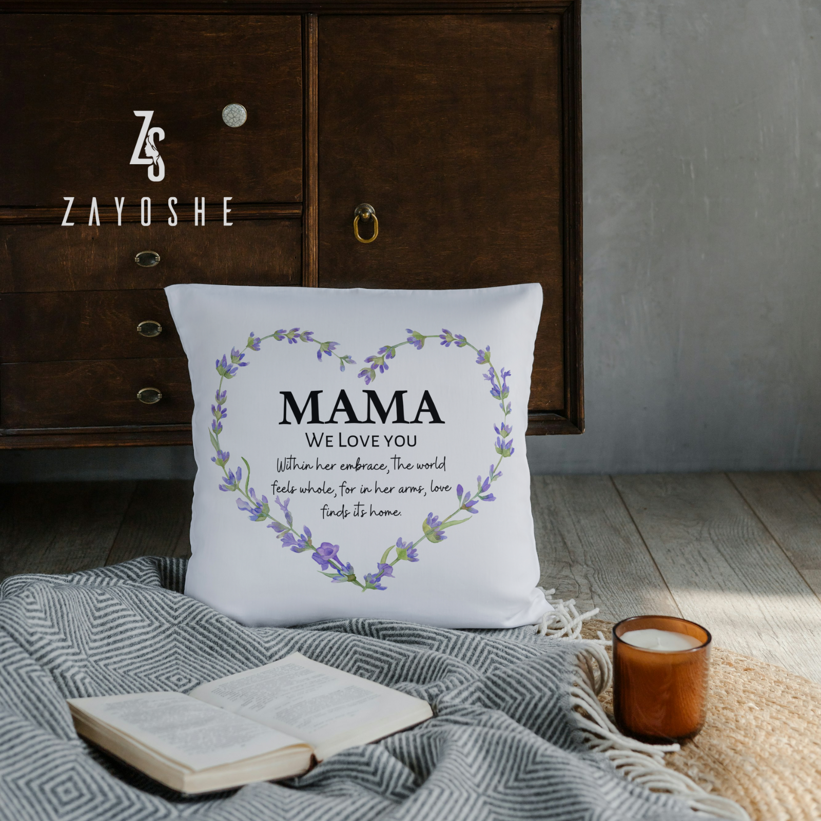 Mother’s Love Special Printed Customized Cushion - Frames gift from ZAYOSHE in Maleha Street, Sharjah, UAE
