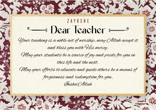 Note-for-teacher Teachers' Day Gift Chocolate Box