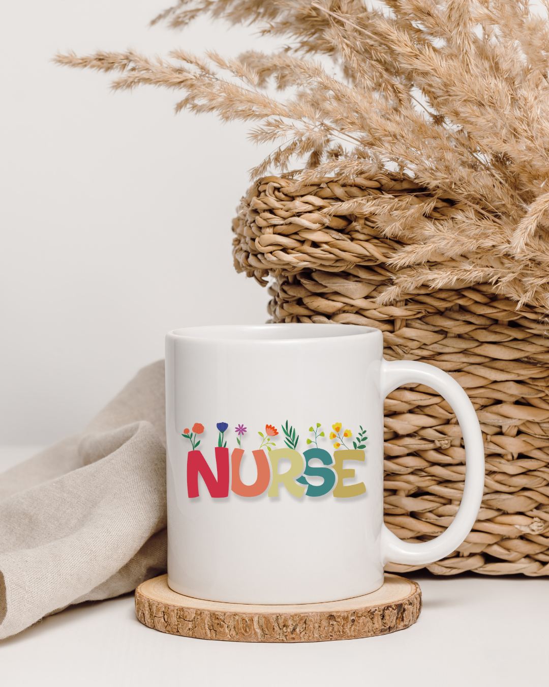 Nurse Floral Mug - Flowers gift from ZAYOSHE in Maleha Street, Sharjah, UAE - image 2