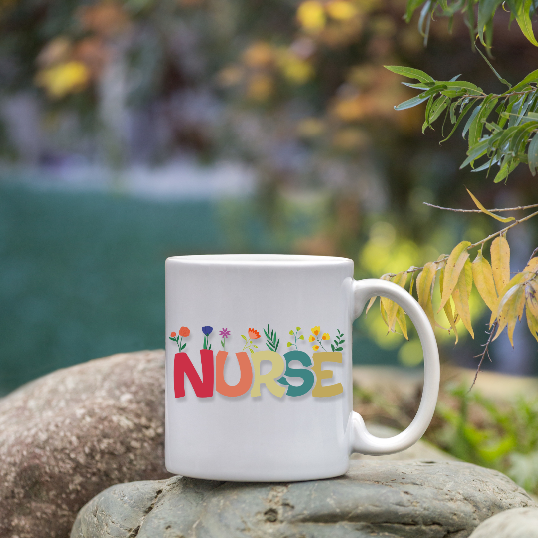 Nurse Floral Mug in Sharjah