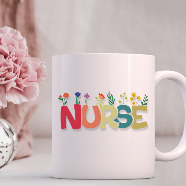 Nurse Floral Mug