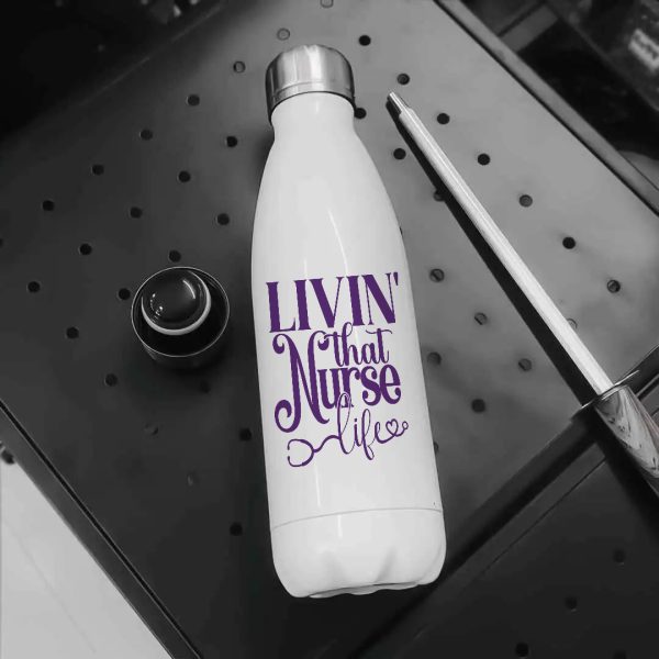 Nurse Life Stainless Steel Water Bottle