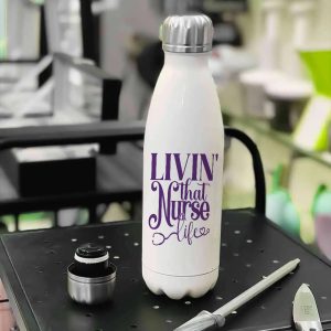Nurse Life Stainless Steel Water Bottle