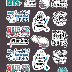 Nurse Life Sticker – Cute & Bold
