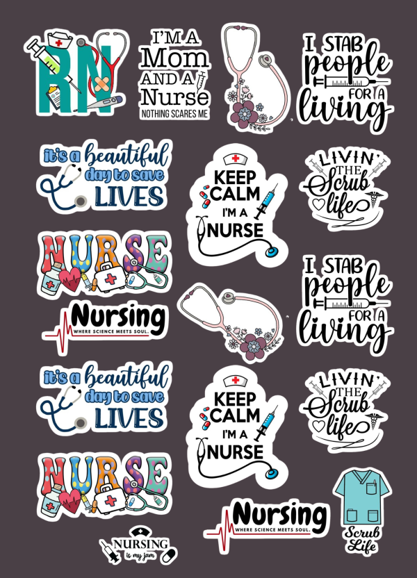 Nurse Life Sticker – Cute & Bold