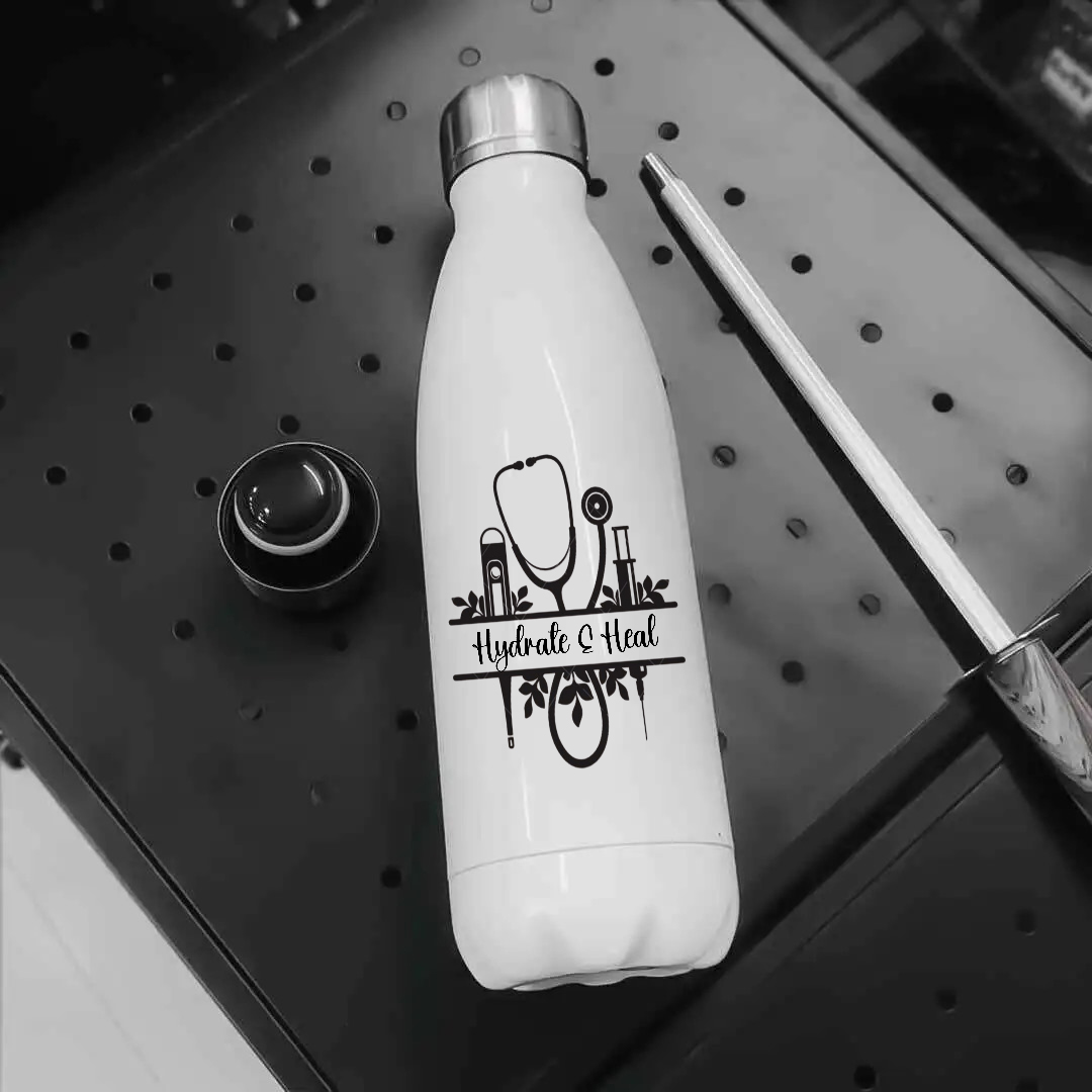Nurse Stainless Steel Water Bottle – Hydrate with Care - Drinkware gift from ZAYOSHE in Maleha Street, Sharjah, UAE - image 2