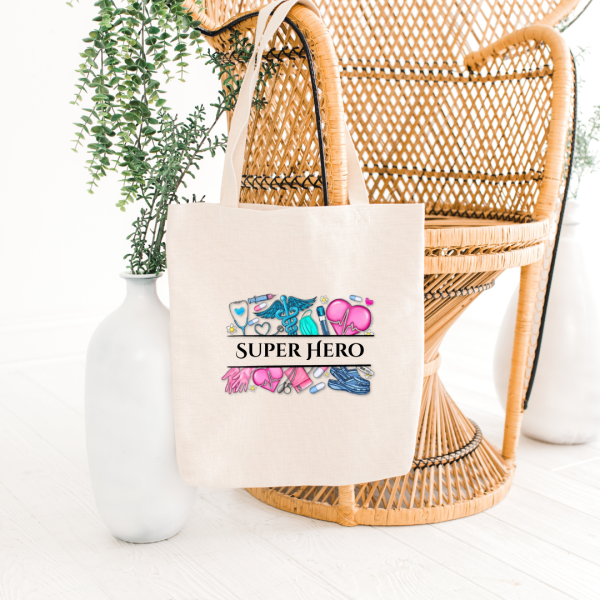 Nurse Superhero Tote Bag
