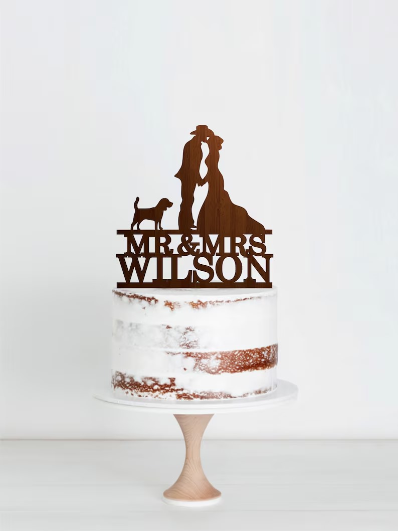 Personalized Bride & Groom Acrylic Cake Topper - Cakes gift from ZAYOSHE in Maleha Street, Sharjah, UAE - image 4