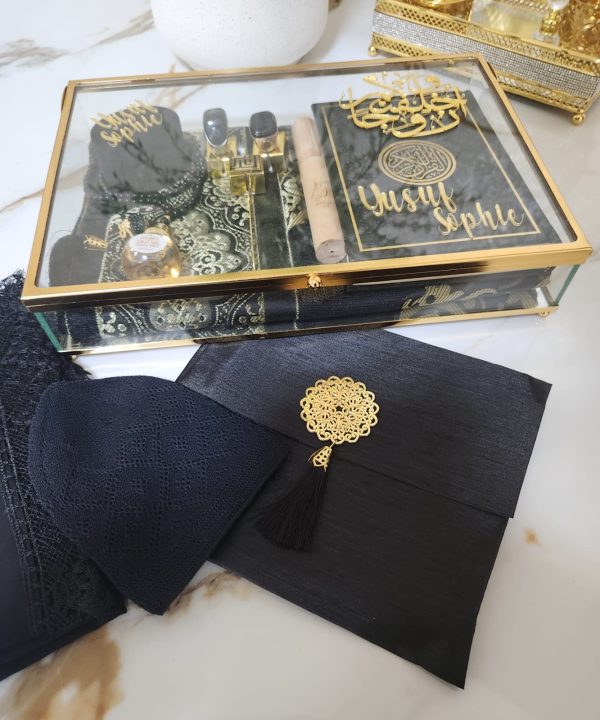 Personalized Islamic Wedding Gift Set - Black