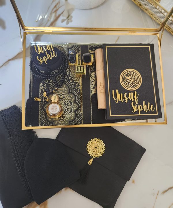 Personalized Islamic Wedding Gift Set - Black