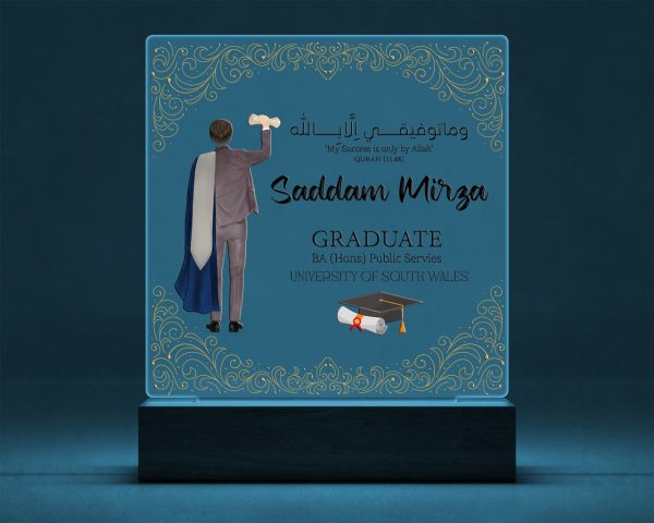 Personalized Graduation LED Lamp