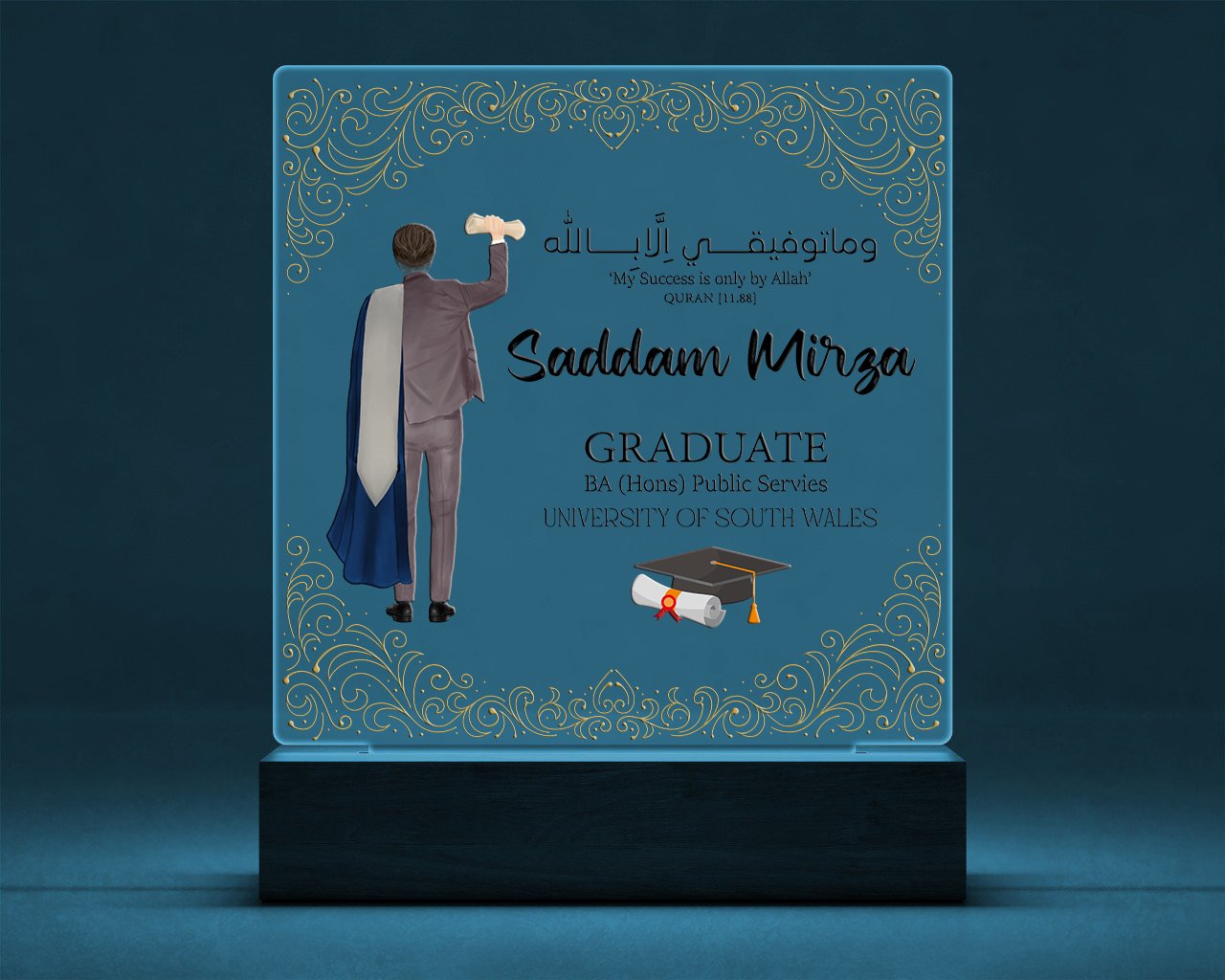 Personalized Graduation LED Lamp - Gifts gift from ZAYOSHE in Maleha Street, Sharjah, UAE - image 2