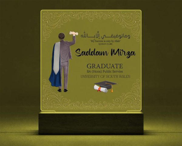 Personalized Graduation LED Lamp