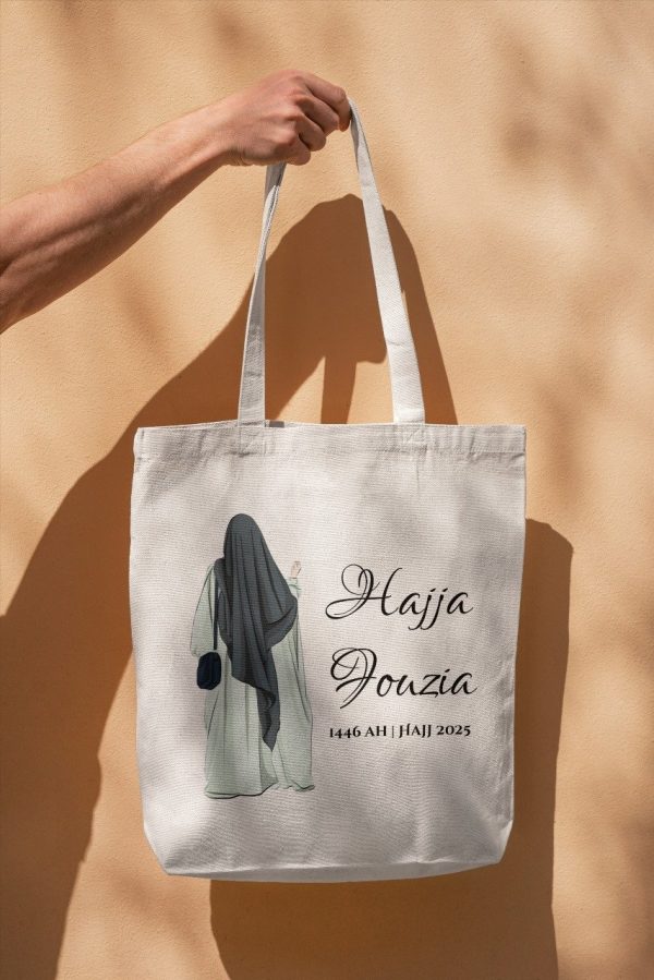 Personalized Hajj Mubarak Tote Bag