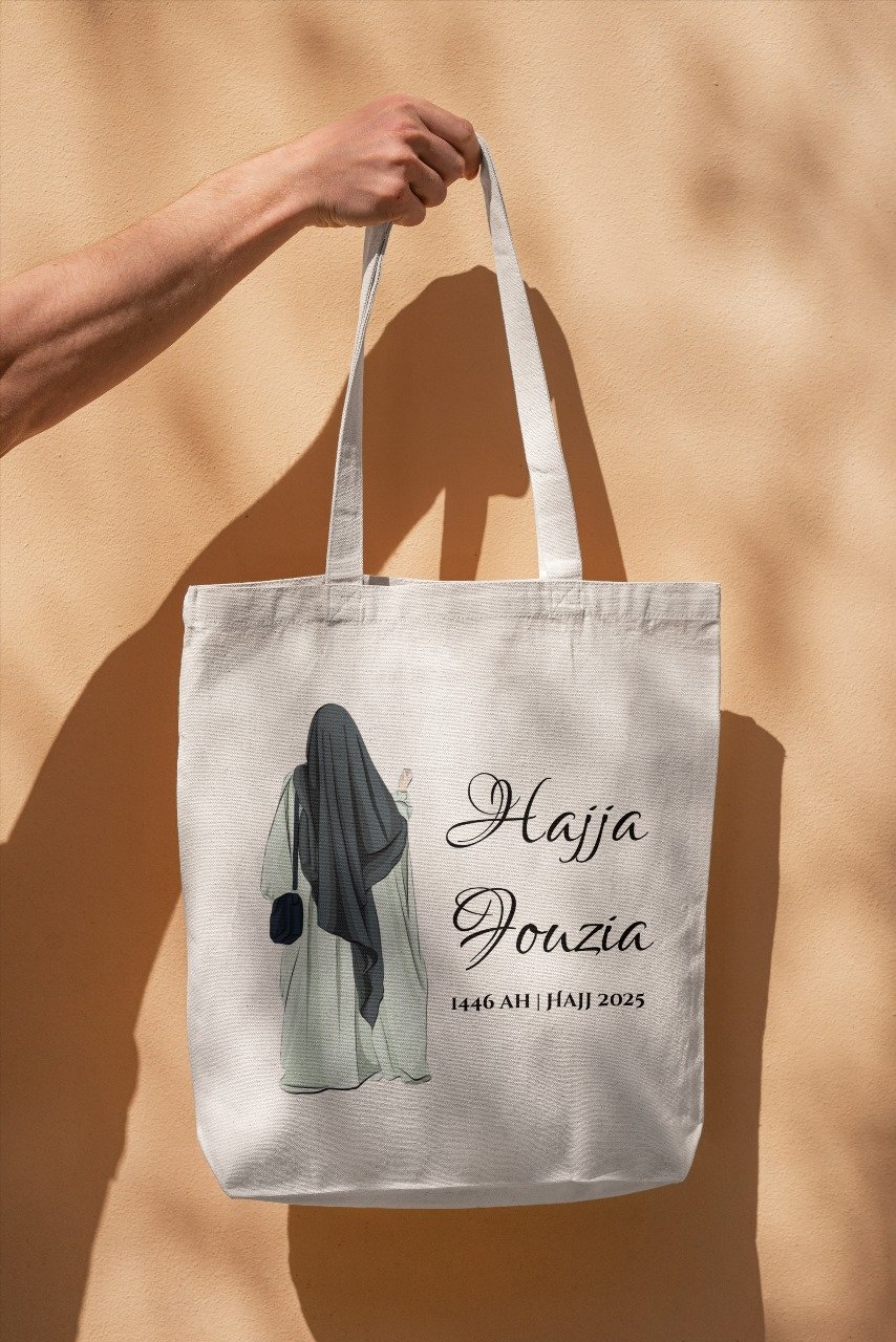 Personalized Hajj Mubarak Tote Bag - Gifts gift from ZAYOSHE in Maleha Street, Sharjah, UAE - image 2