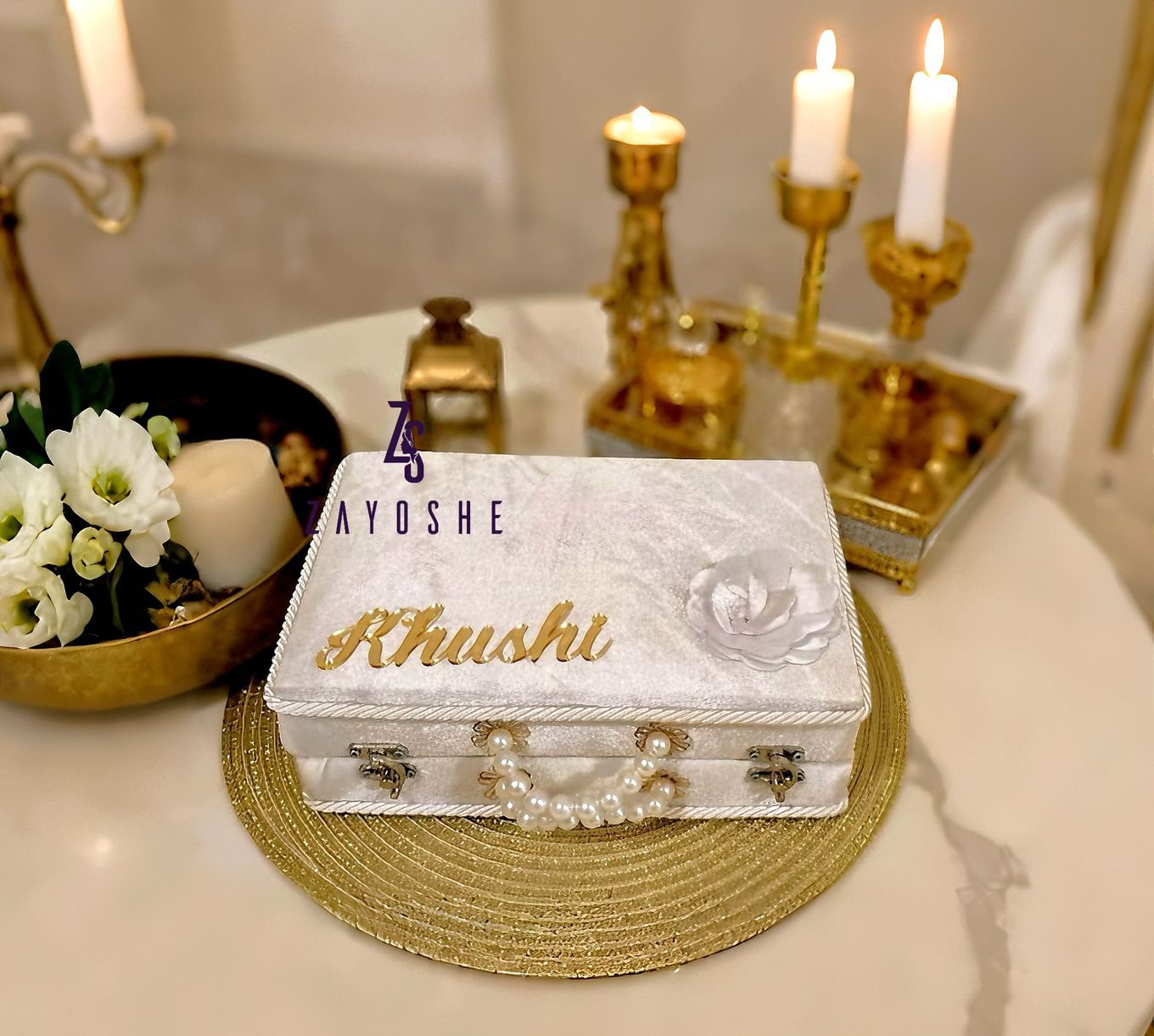 Personalized Islamic Luxury Gift Box-White - Gift Sets gift from ZAYOSHE in Maleha Street, Sharjah, UAE - image 2