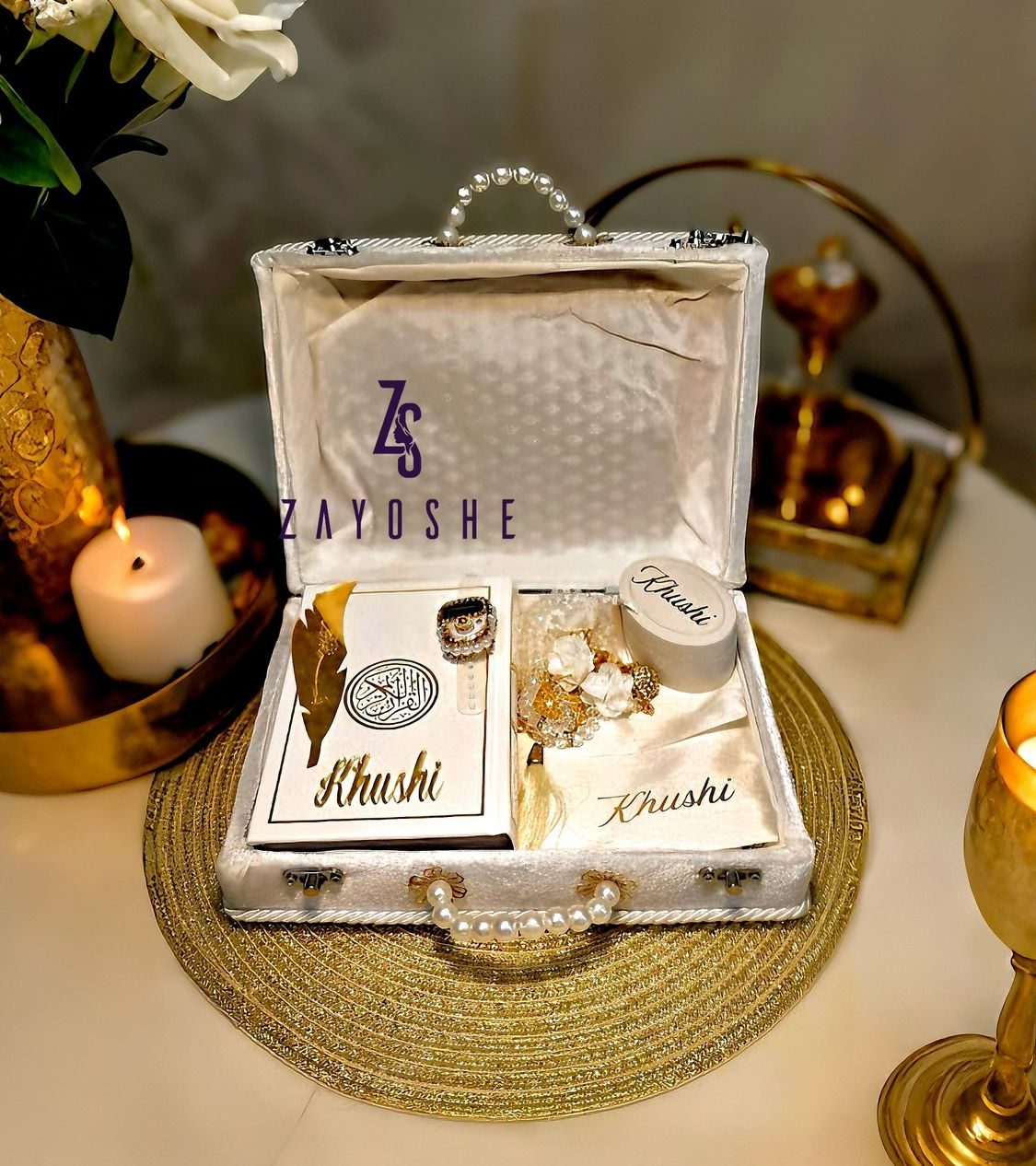 Personalized Islamic Luxury Gift Box-White in Sharjah