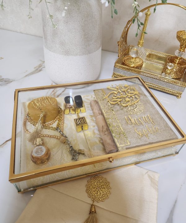 Personalized Islamic Wedding Gift Set - Gold