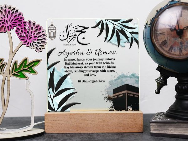 Personalized Acrylic Night Light Lamp For Couples