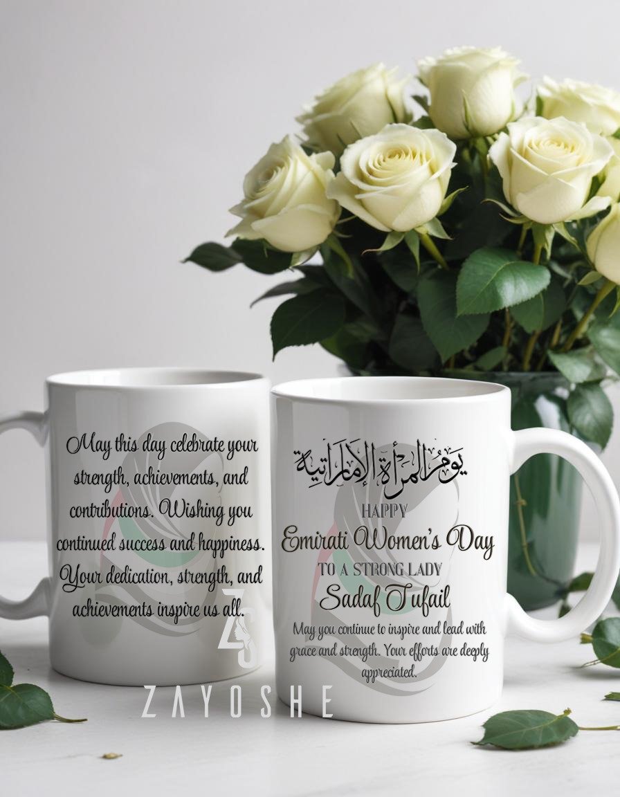 Personalized Mug For Emirati Women’s Day in Sharjah