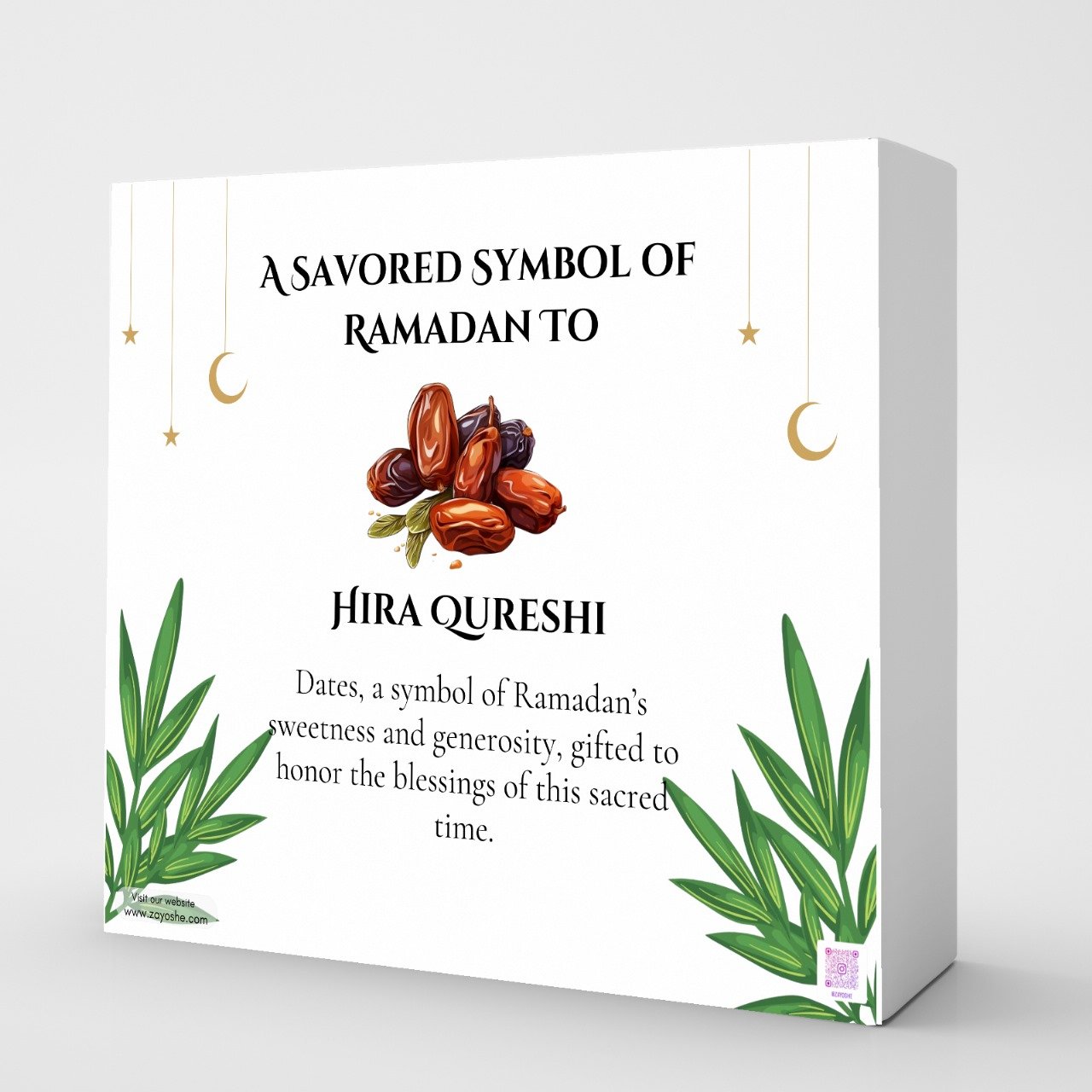 Personalized Ramadan Date Gift box - Gift Sets gift from ZAYOSHE in Maleha Street, Sharjah, UAE