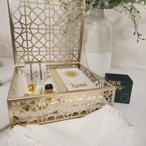 Personalized Royal Islamic Gift Box For Her - White