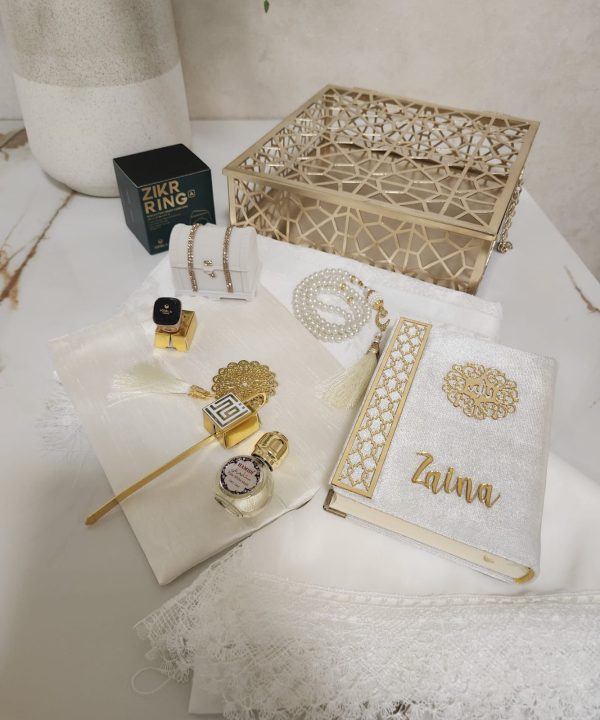 Personalized Royal Islamic Gift Box For Her - White