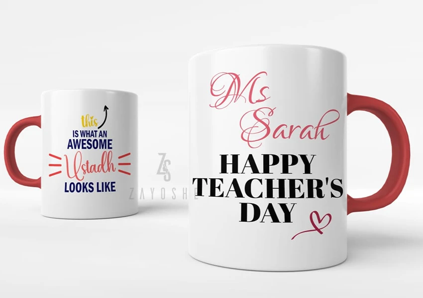 Personalized Teachers Day Mug - Drinkware gift from ZAYOSHE in Maleha Street, Sharjah, UAE