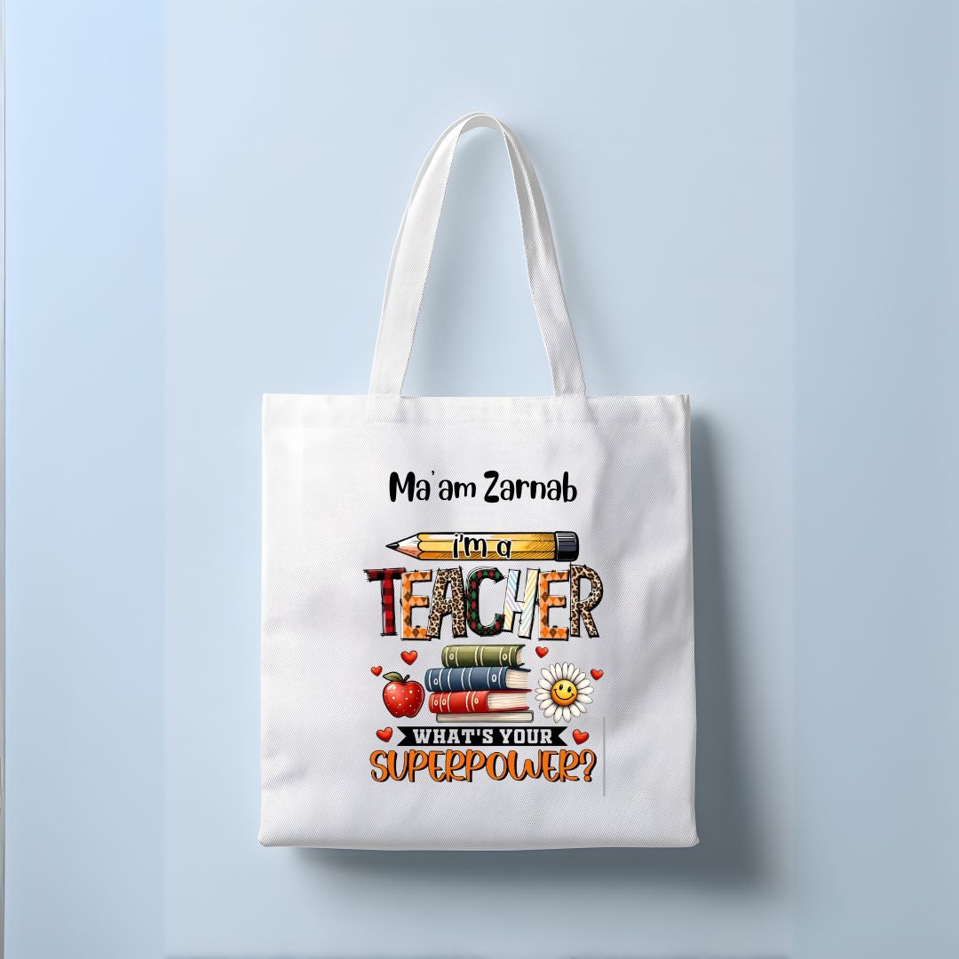 Personalized Teacher’s day tote bag - Gifts gift from ZAYOSHE in Maleha Street, Sharjah, UAE - image 2