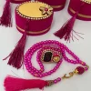 Personalized Velvet Tasbeeh Box Favors - Pink