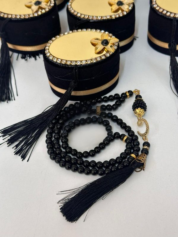 Personalized-Velvet-Tasbeeh-Box-Ramadan-Favors-black-1 Personalized Velvet Tasbeeh Box Favors-Black