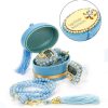 Personalized-Velvet-Tasbeeh-Box-Ramadan-light-blue Personalized Velvet Tasbeeh Box Favors-Light Blue