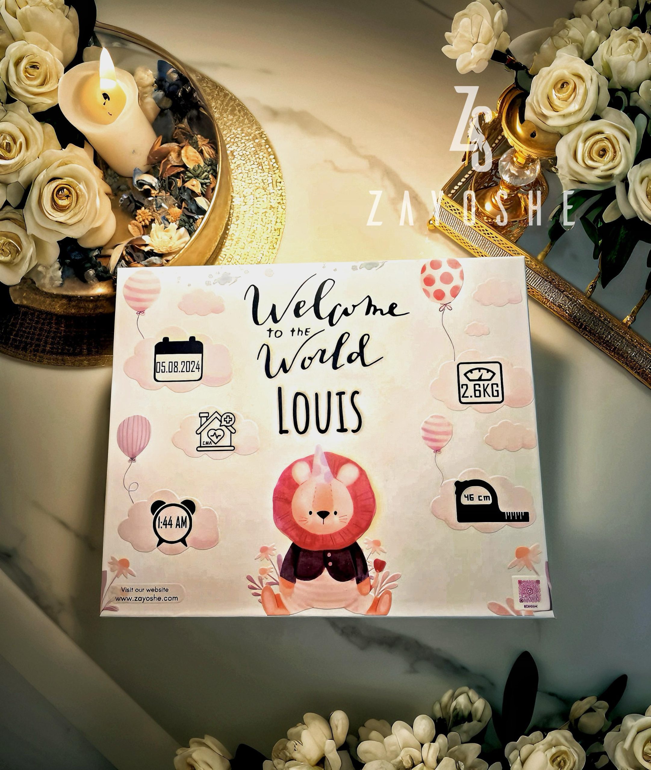 Personalized “Welcome to the World” Baby Gift Set - Gift Sets gift from ZAYOSHE in Maleha Street, Sharjah, UAE - image 3