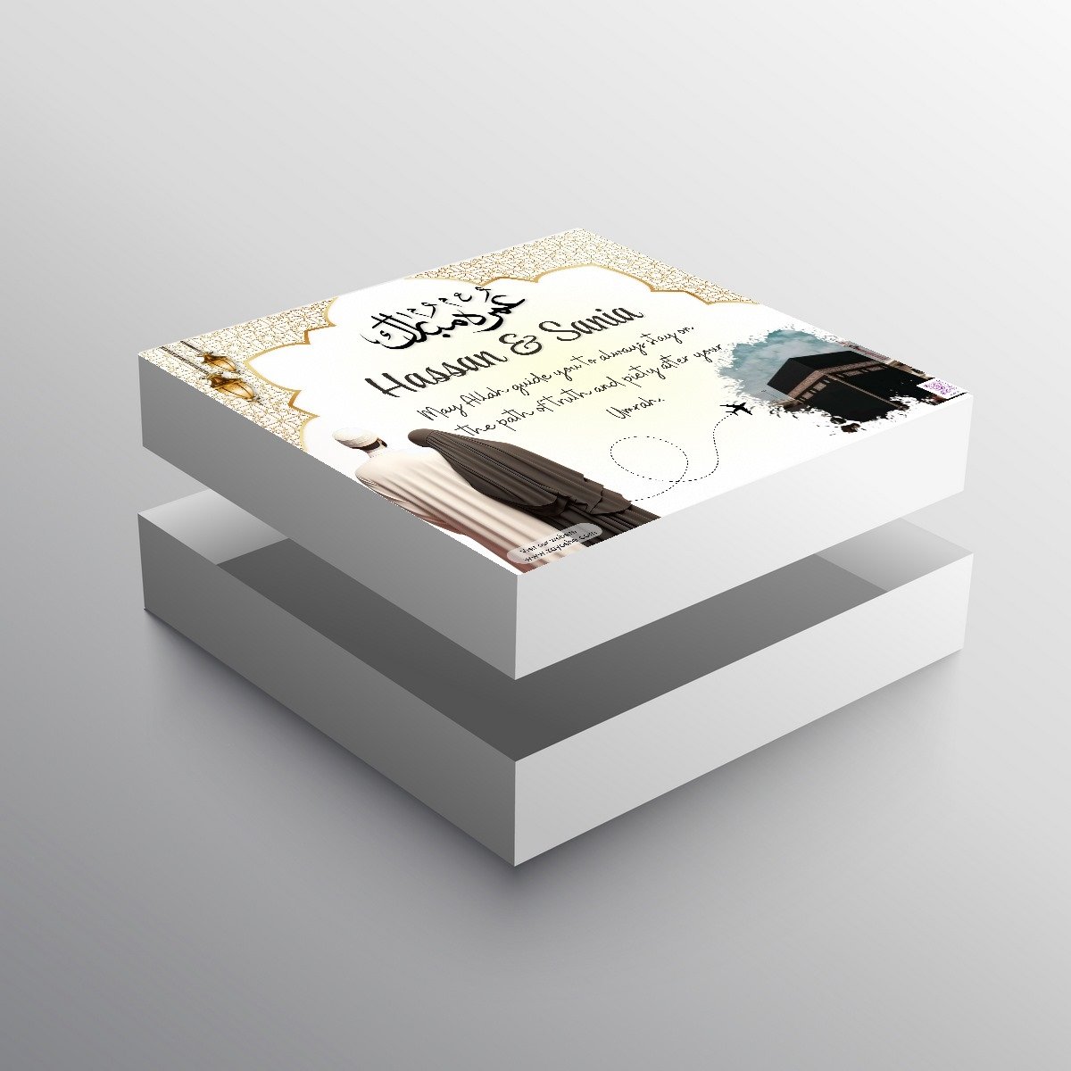 Personalized Couple Umrah Mubarak Gift Box - Gift Sets gift from ZAYOSHE in Maleha Street, Sharjah, UAE - image 2