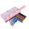 Pink Marble School Bag Set