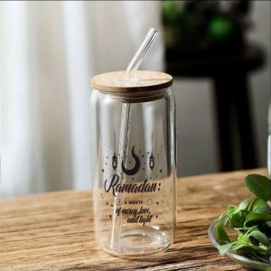 Ramadan Blessing Glass Tumbler