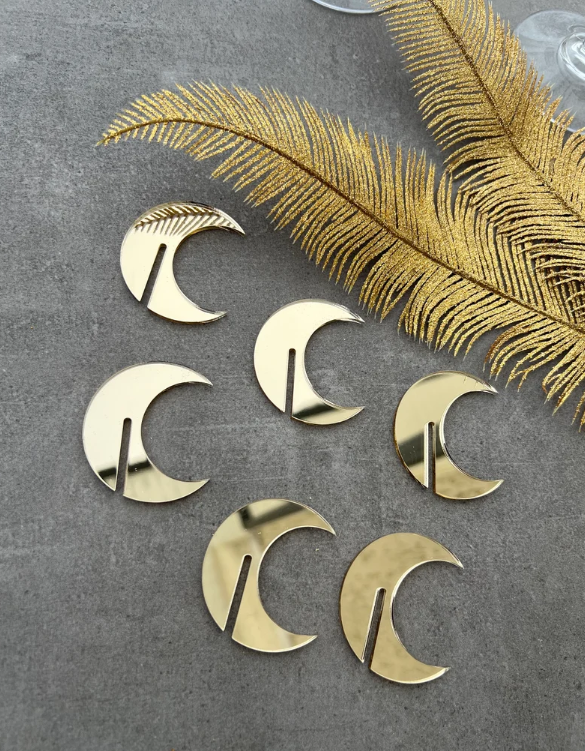 Ramadan Moon Decoration Tag-6pieces