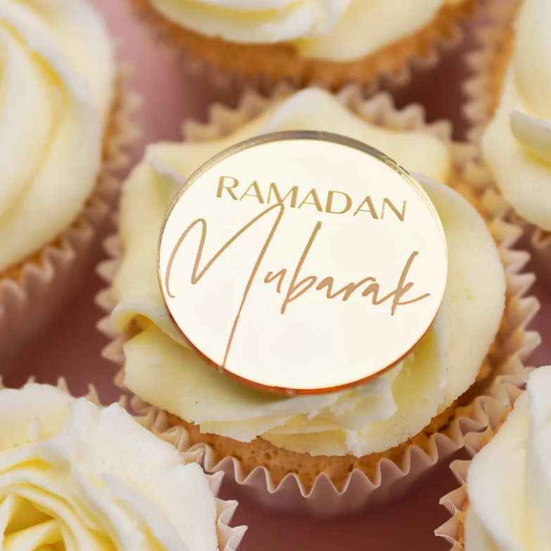 Ramadan Mubarak Cupcake Topper-12 pieces in Sharjah