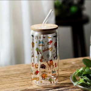 Ramadan Theme Glass Tumbler