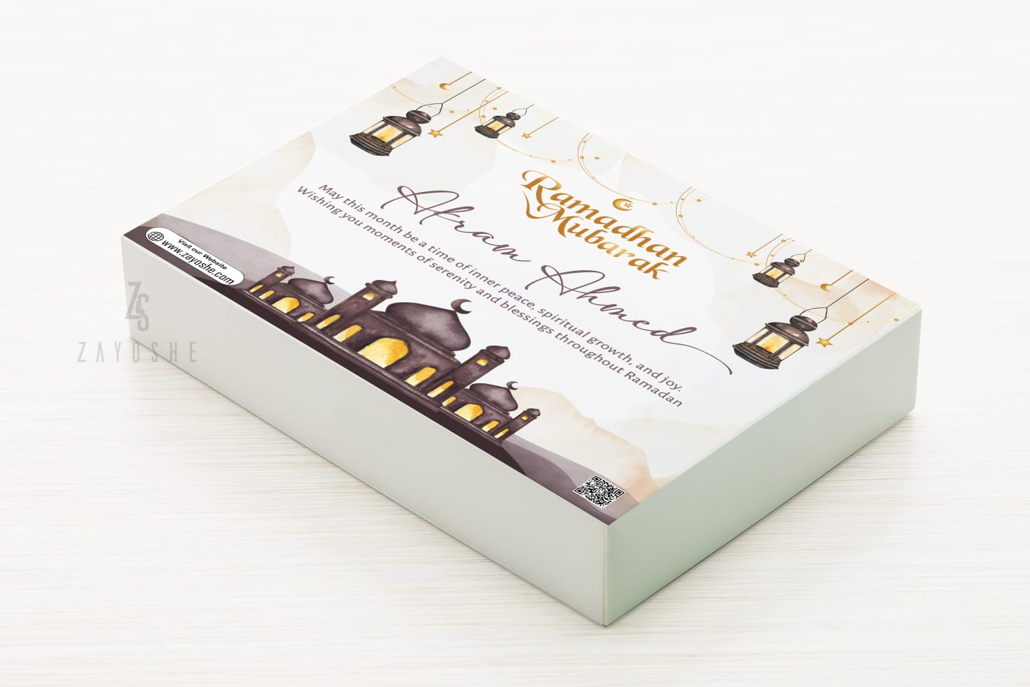 Personalized Ramadan Mubarak Gift Box - Gift Sets gift from ZAYOSHE in Maleha Street, Sharjah, UAE
