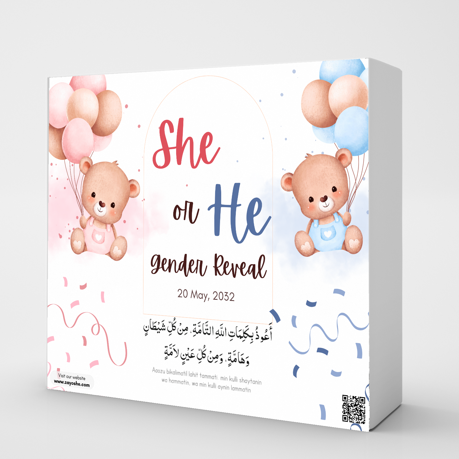“She Or He Gender Reveal” Gift Box in Sharjah