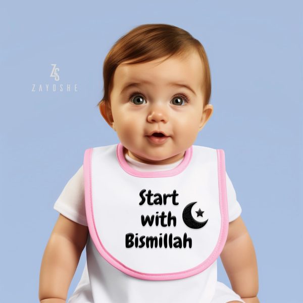 Start with Bismillah Baby Bibs