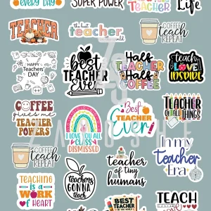 Teacher-Themed Stickers Collection