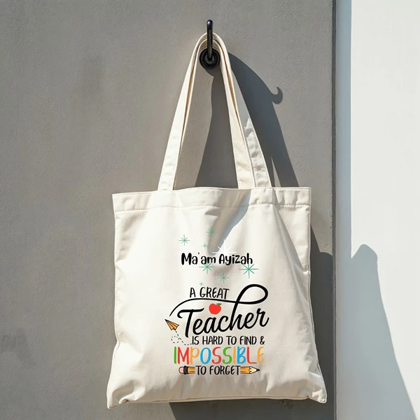 Teacher’s Day Tote Bag – Personalized & Eco-Friendly Gift