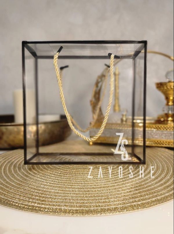 Transparent PVC Hamper Bag with Black Border