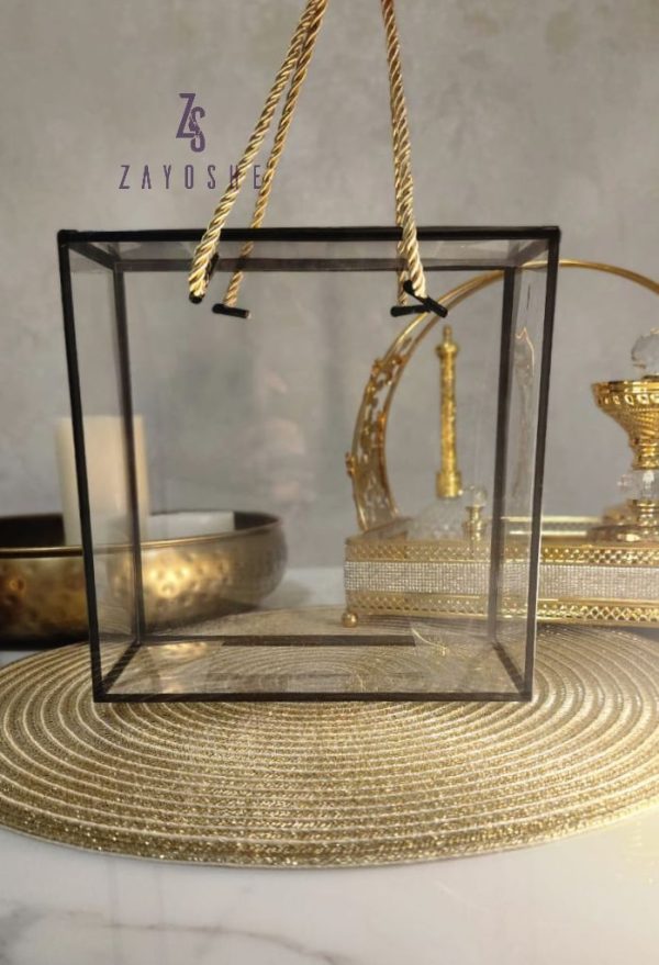 Transparent PVC Hamper Bag with Black Border