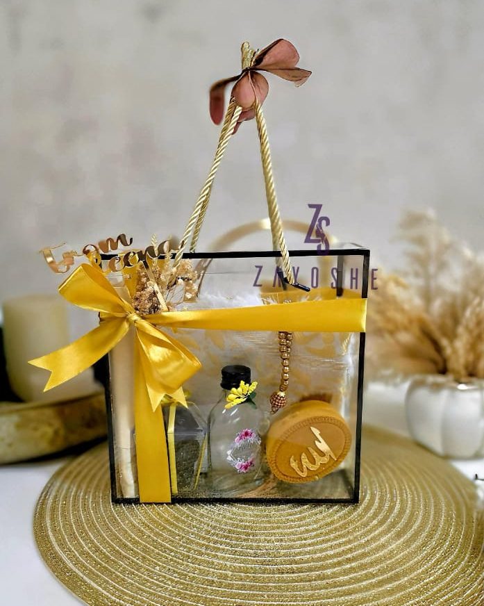 Umrah Gift Hamper-Yellow - Gift Sets gift from ZAYOSHE in Maleha Street, Sharjah, UAE