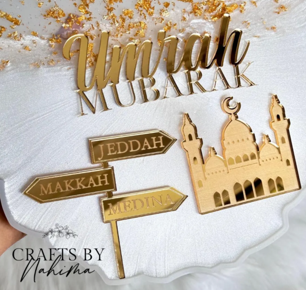 Umrah-Mubarak-Cake-Topper Umrah Mubarak Cake Topper