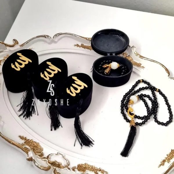 Velvet Box Pearl Prayer Beads Tasbeeh